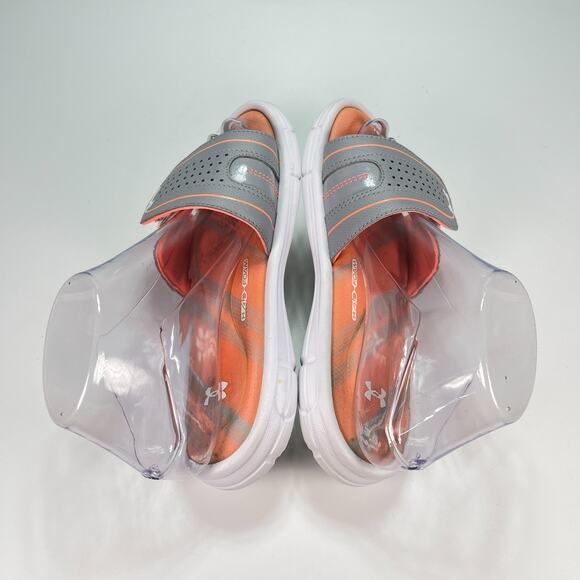 Under Armour Ignite Edge VIII Slide Orange Sandals 1287312-102 Women's Size 6 - Picture 8 of 10
